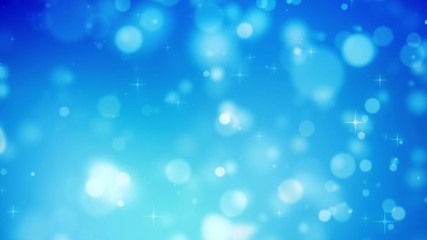 Poster - Abstract  Defocused Particles Background (Blue) - Loop