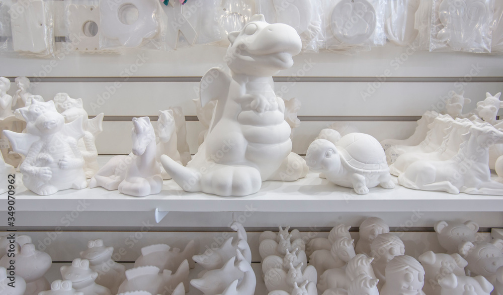 Animal, Bisqueware, ceramics, ceramic, fantacy, figurine, small town