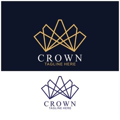 Wall Mural - Modern Crown Logo Template