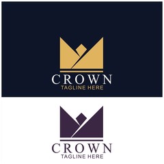 Wall Mural - Modern Crown Logo Template