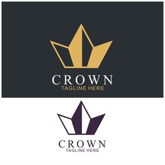Wall Mural - Modern Crown Logo Template