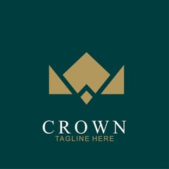 Wall Mural - Modern Crown Logo Template