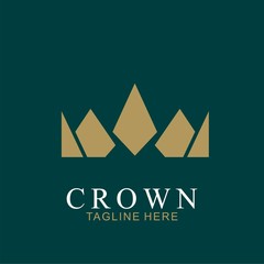 Wall Mural - Modern Crown Logo Template