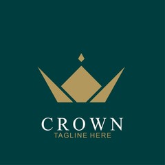 Wall Mural - Modern Crown Logo Template