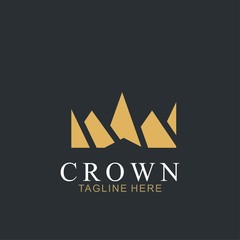 Wall Mural - Modern Crown Logo Template