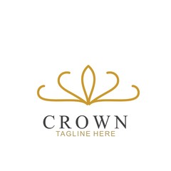 Wall Mural - Modern Crown Logo Template