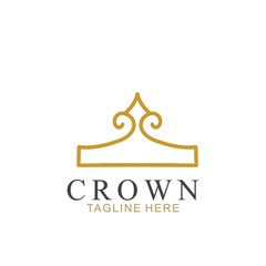 Wall Mural - Modern Crown Logo Template