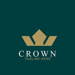 Wall Mural - Modern Crown Logo Template