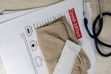 Fototapeta  - Laboratory scientist performs a rapid diagnostic test (rdt) for antibodies to detect the presence of viral proteins. caused by coronavirus disease COVID-19, PCR laboratory test. Inputs for testing