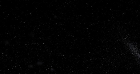 Wall Mural - natural white winter snowfall on a black background