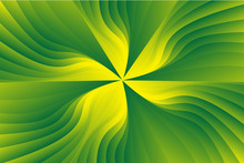 Sunlight Abstract Background From The Sun Spread Out From The Center Of The Wave Designed From Geometric Lines Yellow And Green Gradient From Soft To Dark.