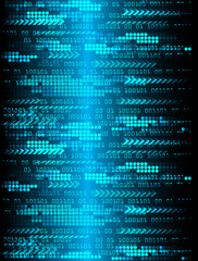 blue cyber circuit future technology concept background