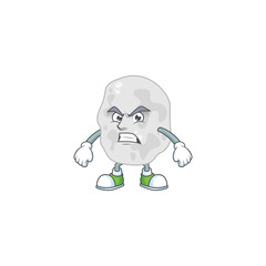 Sticker - cartoon drawing of planctomycetes showing angry face