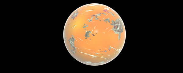 Wall Mural - solar system in space