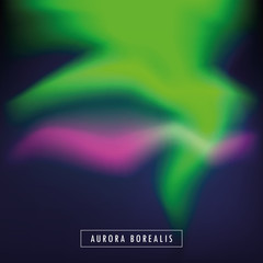 aurora borealis beautiful polar lights background vector illustration eps10
