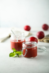 Poster - Homemade plum jam or sauce