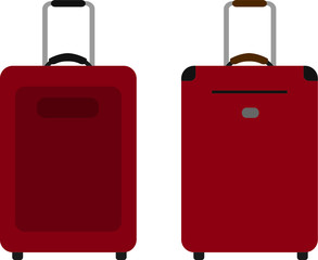 Luggage bag travel vector icon