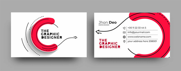 Wall Mural - Modern Business Card - Creative and Clean Business Card Template.