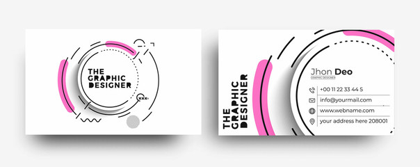 Wall Mural - Modern Business Card - Creative and Clean Business Card Template.