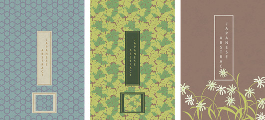 Wall Mural - oriental japanese style abstract pattern seamless background design geometry star polygon cross chai