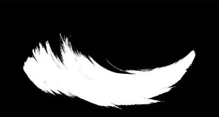 Aufkleber - Vector brush sroke texture. Distressed uneven grunge background. Abstract distressed vector illustration. Overlay over any design to create interesting effect and depth. Black isolated on white. EPS10