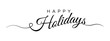 © liarocer - Happy Holidays letter calligraphy banner