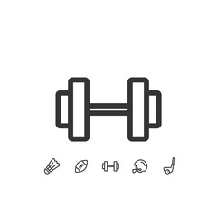 Wall Mural - dumbbell icon vector illustration design