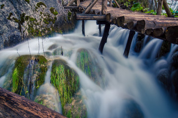 Wall Mural - waterfalls in croatia plitvice national park