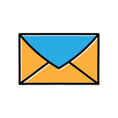 Poster - message hand drawn icon vector design