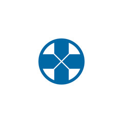 Wall Mural - Cross medical sign logo design template