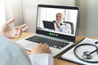© eggeeggjiew - Senior Man Doctor and physician team making video call for discuss, consult for pandemic virus together via internet, wireless technology with laptop computer in meeting at medical room.