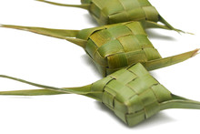 Malaysia Traditional Dish Which Is "packed Rice". In Malaysia, It Is Called "ketupat" Which Is Very Popular Dish During Eid Mubarak Celebration In Malaysia. It Usually Eaten With Rendang And Sambal.