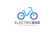 Electric Bike Logo Design Vector Editable