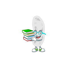 Sticker - A mascot design of gemmatimonadetes student having books