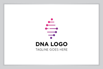 Sticker - illustration vector graphic of genetic dna logo and icon good for science, research, technology, biology icon