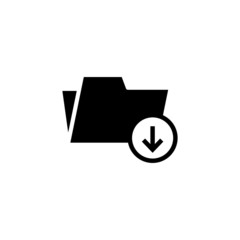Poster - Archive, File, directory, document, folder, storage icon in black flat design on white background