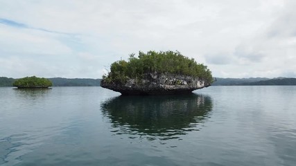 Wall Mural - Raja Ampat, driving around a small island