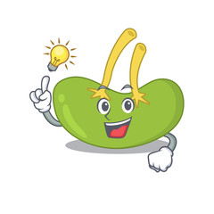 Poster - Mascot character of smart spleen has an idea gesture