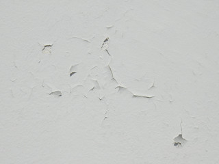 Sticker - old white wall with crack texture