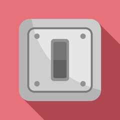 Poster - Electric switch icon. Flat illustration of electric switch vector icon for web design