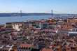 Top view Lisbon. Beautiful historic city in Portugal