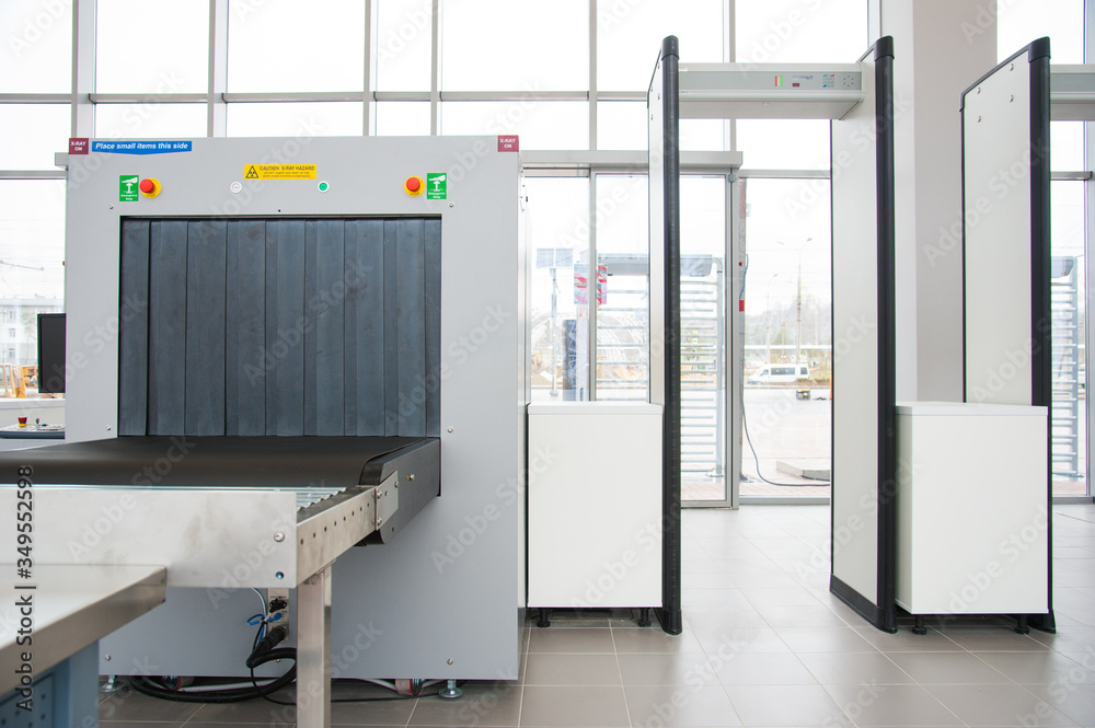 X-ray scanner at security checkpoint Stock Photo | Adobe Stock