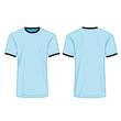 © oljgaa29 - Two colors t shirt baby blue and black isolated vector set