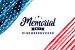 Memorial day card or background. vector illustration.