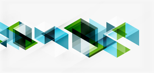 Geometric abstract background, mosaic triangle and hexagon shapes. Trendy abstract layout template for business or technology presentation, internet poster or web brochure cover, wallpaper