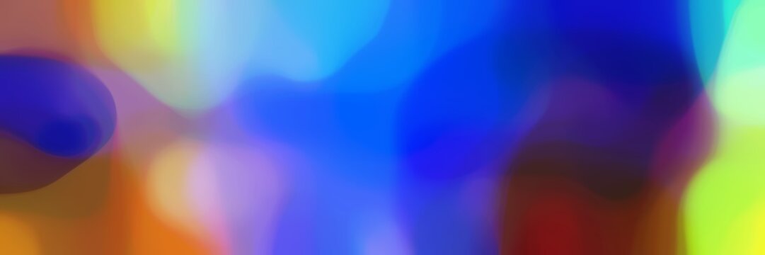 unfocused smooth universal background bokeh graphic with strong blue, dark khaki and sky blue colors and space for text or image