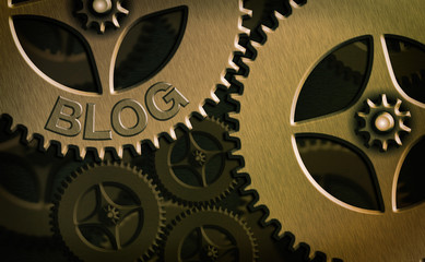 Poster - Text sign showing Blog. Business photo text regularly updated website web page run by individual