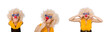 © Elnur - Funny clown woman isolated on the white