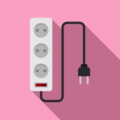 Poster - electric extension cords icon. flat illustration of electric extension cords vector icon for web des
