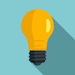 Sticker - Classic light bulb icon. Flat illustration of classic light bulb vector icon for web design